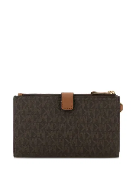 Portofel Michael Michael Kors cu imagine din canvas maro