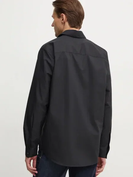 Košile Diesel S-SIMPLY-D SHIRT regular s klasickým límcem černá