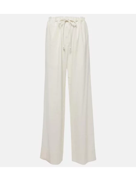 Laneni lanene hlače Proenza Schouler bela