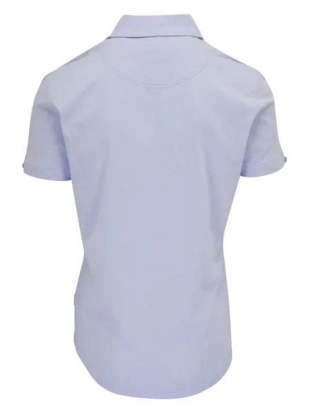 Μεταξωτό polo Orlebar Brown μπλε
