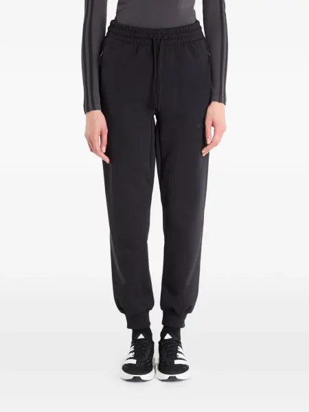 Pantaloni cargo Adidas cu dungi clasici alergare negru