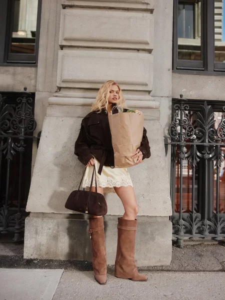 Замшевые сапоги Aldo