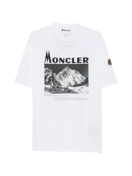 Koszulka Moncler z nadrukiem biała