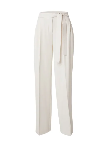 BOSS Pantaloni din Tapiana Écru alb