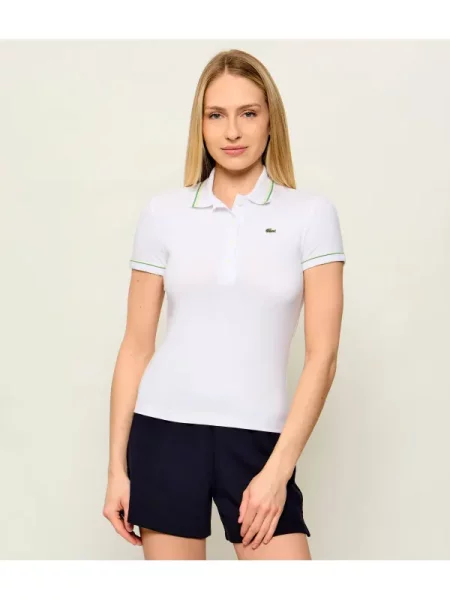 Lacoste Tricou polo alb