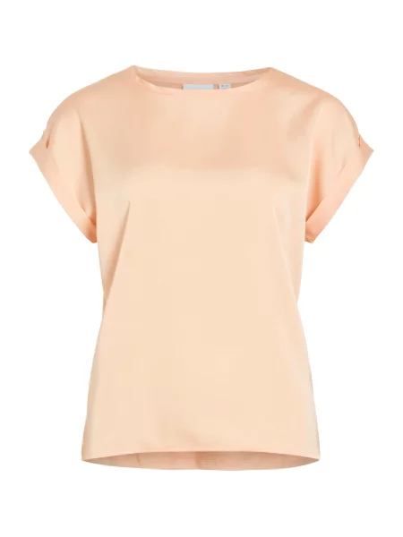 VILA Tricou VIELLETTE pastel portocaliu