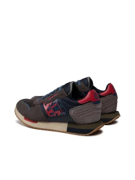 Buty do biegania Napapijri zamszowe casual do biegania szare