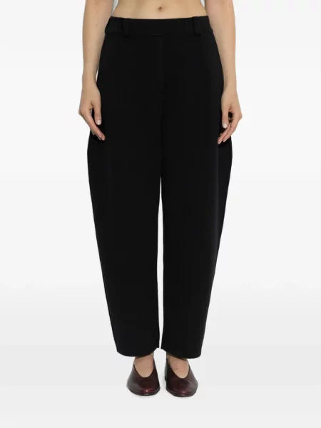 Cu centură pantaloni Lisa Yang negru