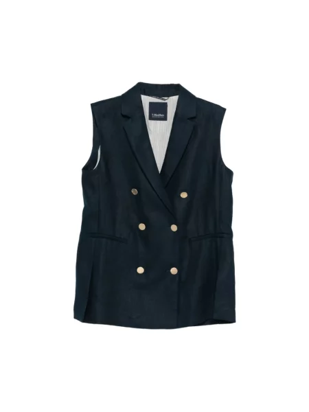 Kamizelka Max Mara niebieska