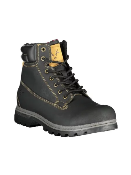 Buty do kostki Carrera o krotszym kroju eleganckie skórzane czarne