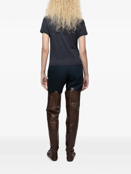 Tricou Acne Studios cu autograf albastru