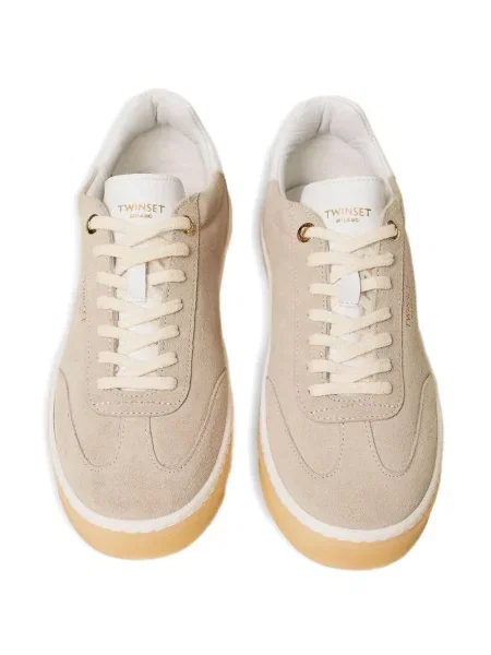 Sneakerși Twinset din piele de căprioară