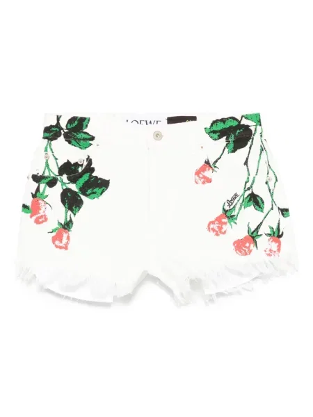Szorty Loewe z nadrukiem białe