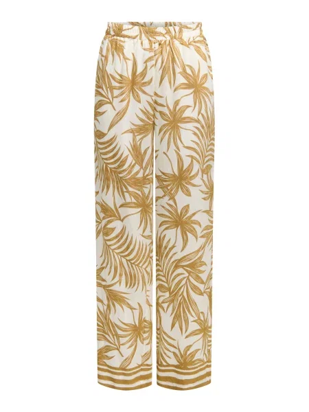 ONLY Pantaloni ONLIZZY galben muștar / murdar alb