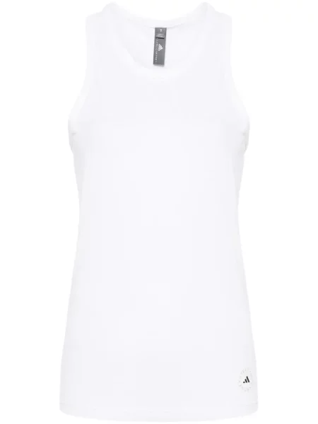 Podkoszulka Adidas By Stella Mccartney prążkowana biała