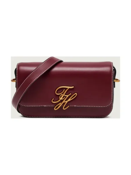 Tommy Hilfiger De piele geantă pe umăr maro