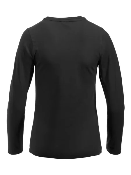 Clique Carolina L/S bluzka z długim rękawem w jerseyu stretch – black czarna