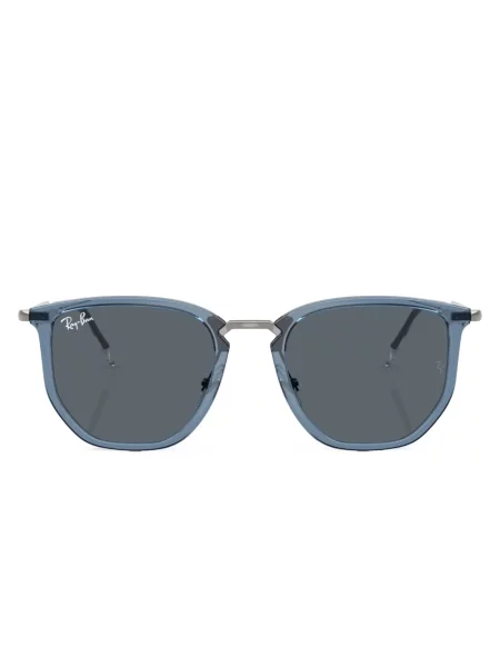 Ochelari de soare Ray-ban cu imprimeu geometric albastru