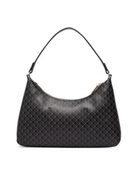 Calvin Klein Táska Emblem Aop Small Shoulder Bag fekete