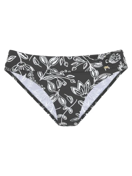 VIVANCE Slip costum de baie negru alb