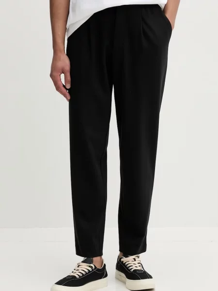 Calvin Klein pantaloni pentru bărbați cu vâscoză negru
