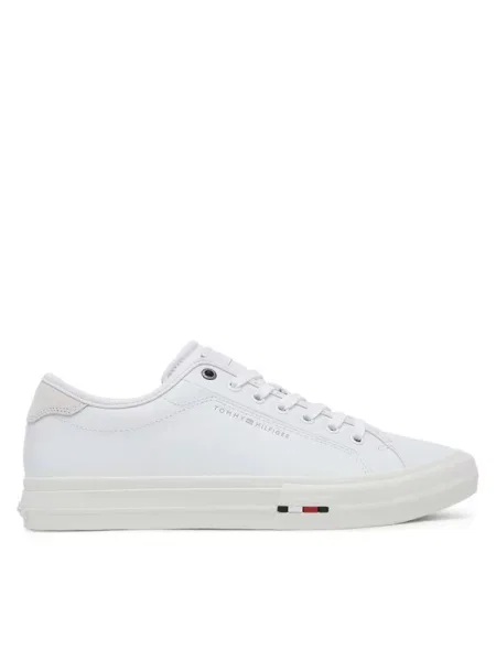 Tommy Hilfiger Tenis superge Th Hi Vulc Street Stitch bela
