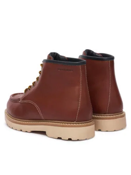 Kotníková obuv Tommy Jeans hnědé