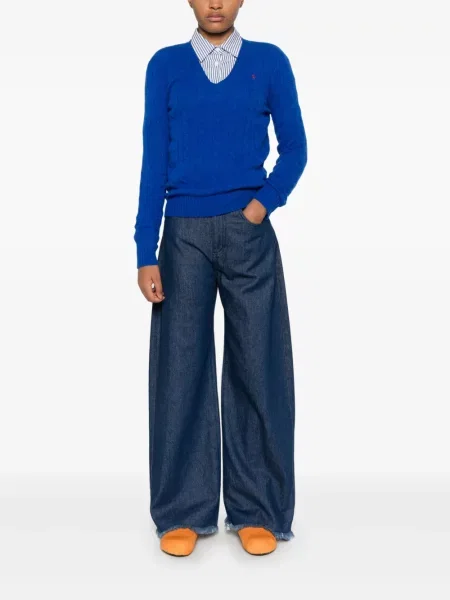 Φλοράλ κοστούμι μπλούζα Polo Ralph Lauren με σχέδιο μωβ