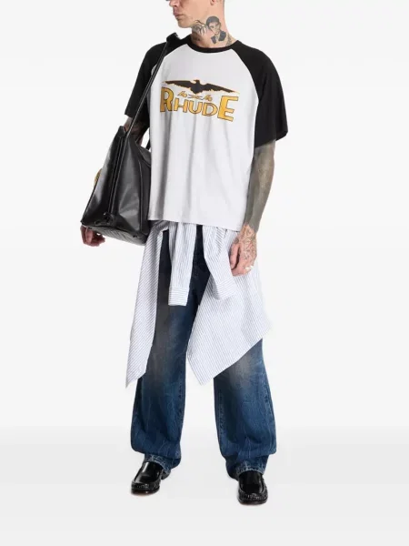 Tricou Rhude cu autograf alb
