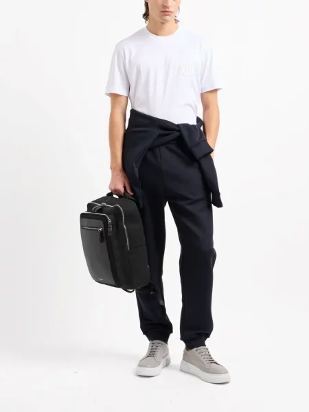 Siuvinėtas megztinis Giorgio Armani mėlyna