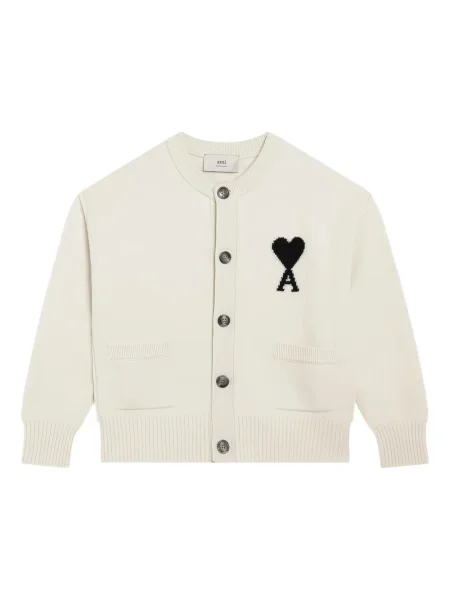 Cardigan Ami Paris alb