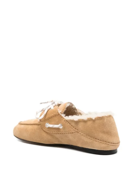 Pantofi loafer Sandro din piele de căprioară