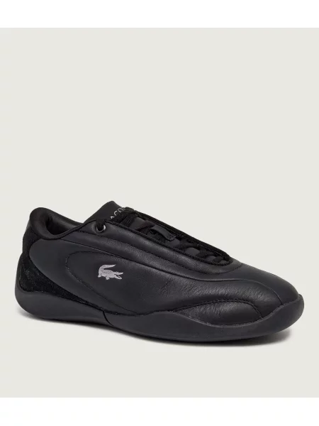 Lacoste Teniși din piele Median | piele întoarsă negru