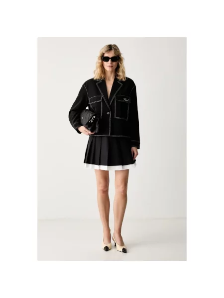 Spódnica mini Karl Lagerfeld czarna