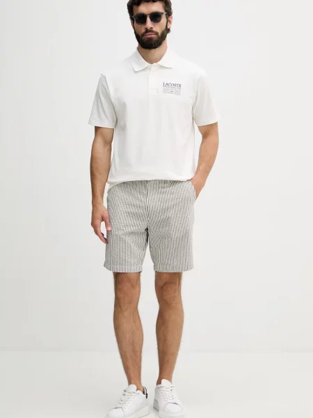 Tricou polo Lacoste alb