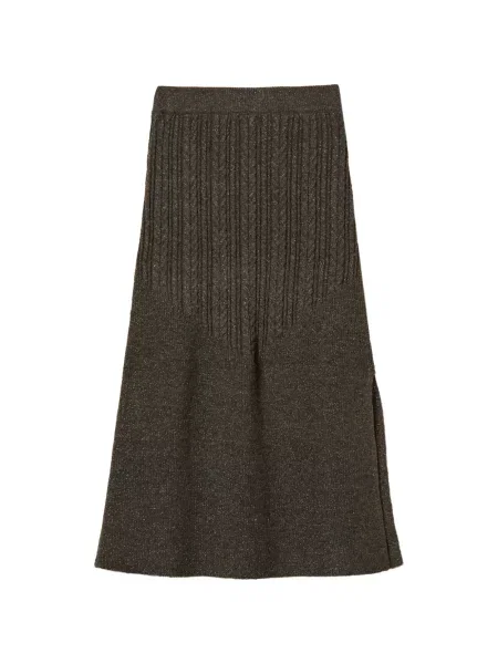 Fustă midi Twinset tricotate gri