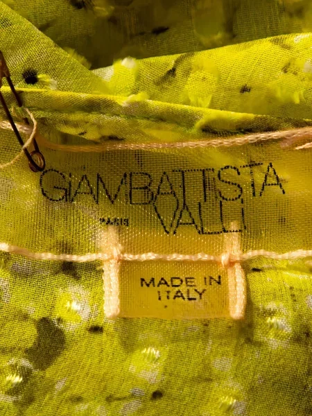 Bluză Giambattista Valli de mătase galben