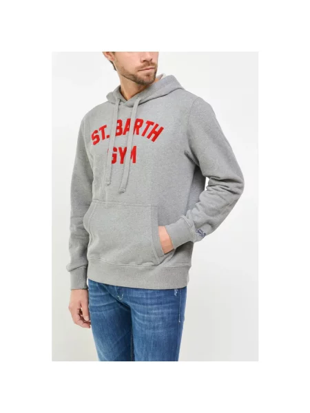 Bluza z kapturem Mc2 Saint Barth z kapturem szara