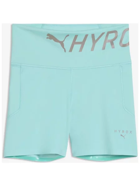 Szorty Puma x HYROX PWRMode 4" zielony mięta XS niebieskie