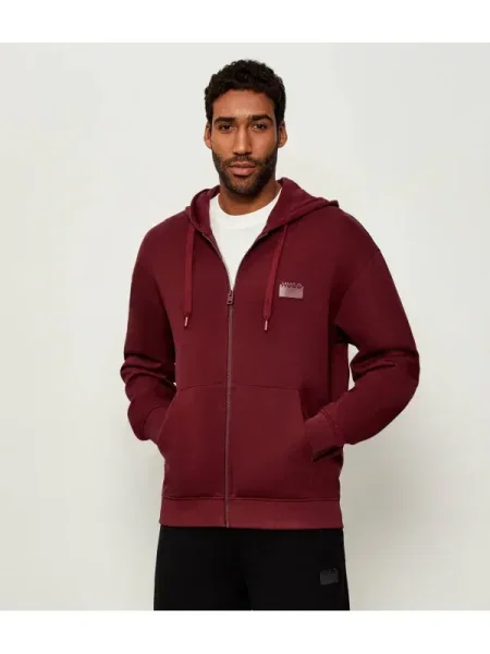 HUGO Hanorac Delastomer | Relaxed fit bordo