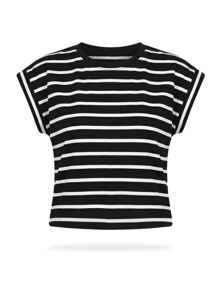 Imily Bela Tricou negru alb
