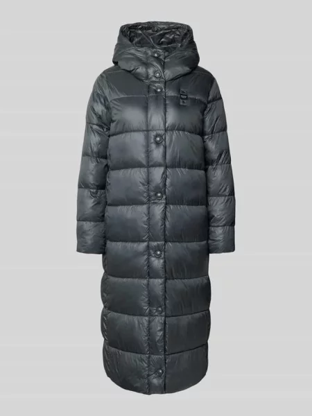Płaszcz pikowany o kroju regular fit z detalem z logo model „BELLEVUE” Blauer