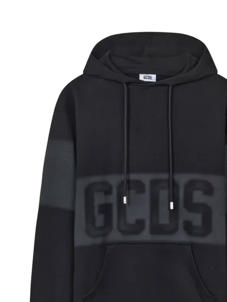 Hanorac cu glugă Gcds cu imagine negru