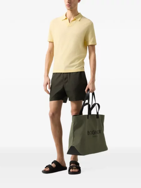 Tricou polo Bogner tricotate galben