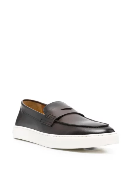 Pantofi loafer Doucal's din piele maro
