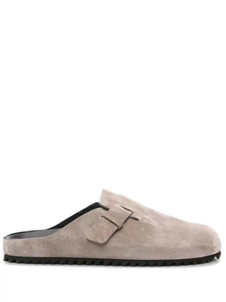 Pantofi loafer Officine Creative din piele de căprioară gri