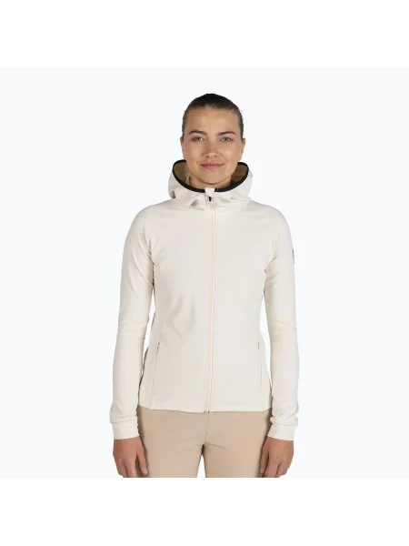 Bluză pentru femei Rossignol Mid Layer Thin Full Zip whitecap sand