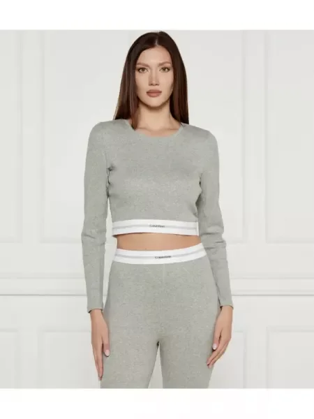 Calvin Klein Underwear Bluză | Cropped Fit gri
