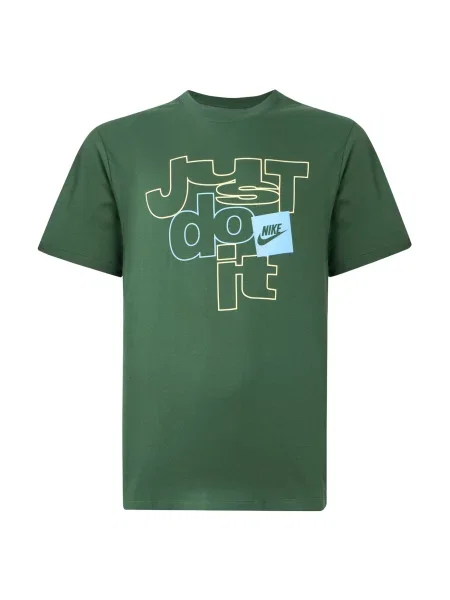 Nike Sportswear Tricou azur / deschis / verde smarald galben