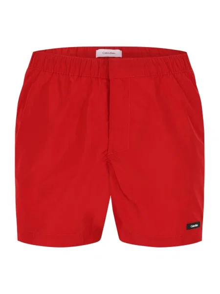 Calvin Klein Swimwear Kratke kopalne hlače rdeča